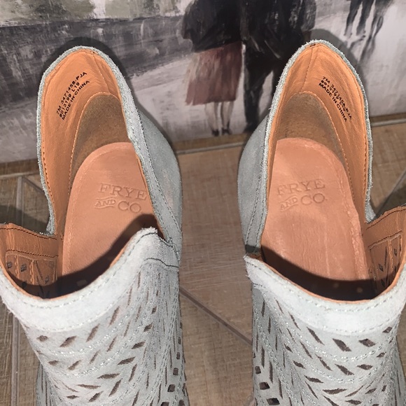 Frye Allister Leather Bootie Pale Jade 7 - Picture 14 of 16